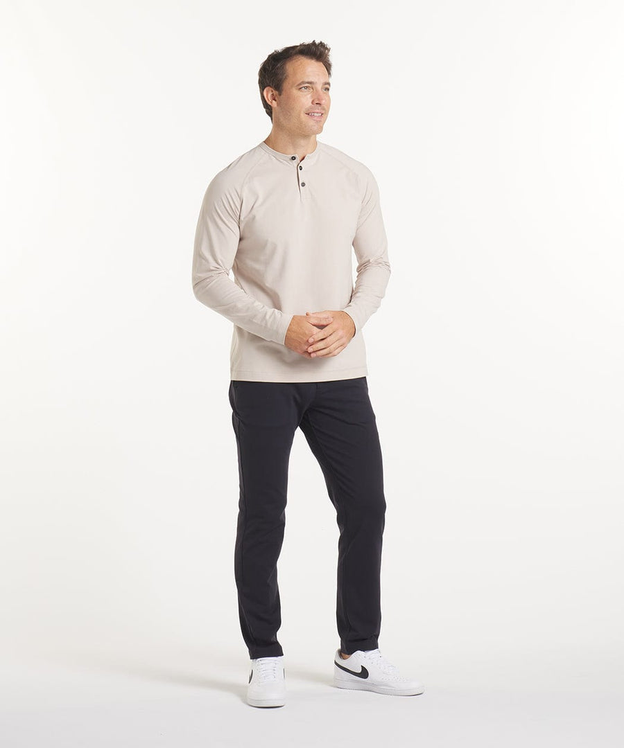 Go-To Long Sleeve Henley | Men's Stone