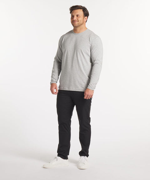 Go-To Long Sleeve | Men's Heather Silver Spoon