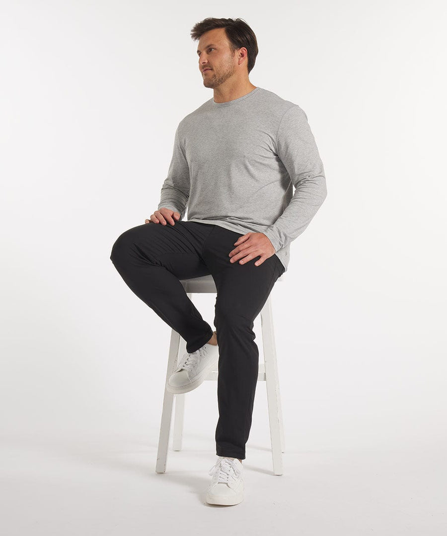 Go-To Long Sleeve | Men's Heather Silver Spoon