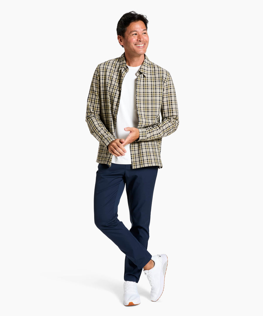 Stretch Thermal Button Down | Men's Grant Check