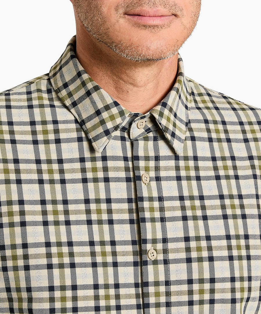 Stretch Thermal Button Down | Men's Grant Check