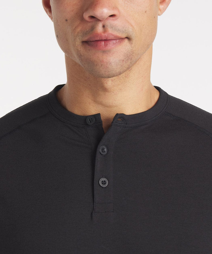 Go-To Long Sleeve Henley | Men's Black