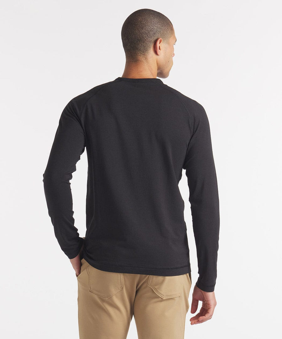 Go-To Long Sleeve Henley | Men's Black