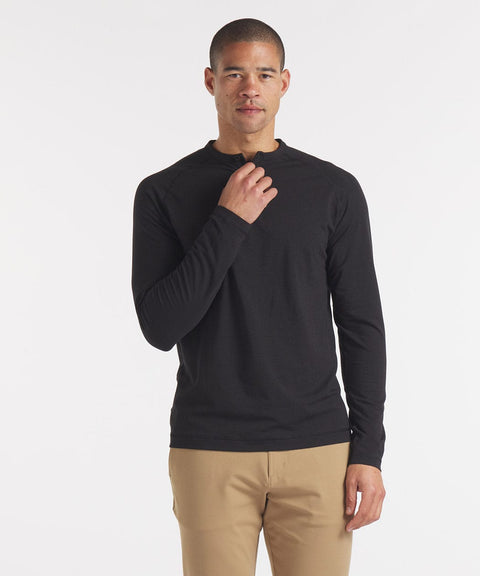 Public Rec Henleys Go-To Long Sleeve Henley | Men's Black Black / S