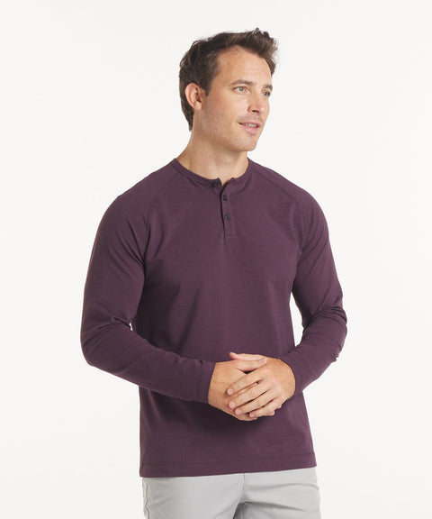 Public Rec Henleys Go-To Long Sleeve Henley | Men's Blackberry Blackberry / S