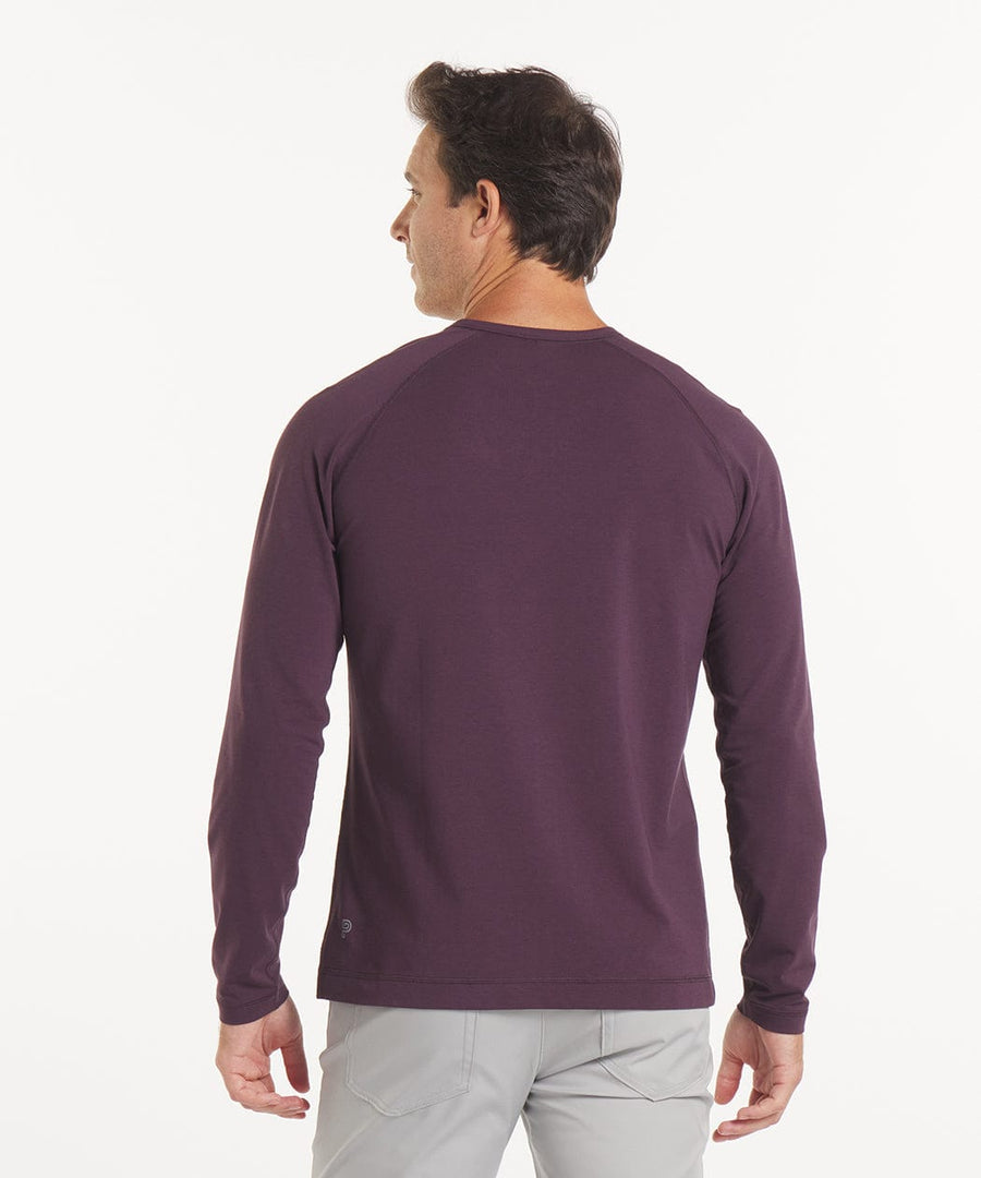 Go-To Long Sleeve Henley | Men's Blackberry