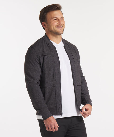 Public Rec Jackets Crosstown Bomber | Men's Heather Charcoal Heather Charcoal / S