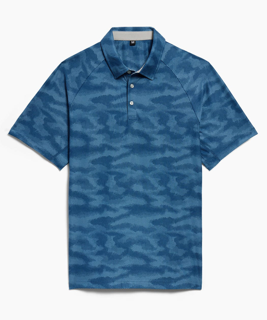 All Fore It Polo | Men's Blue Camo
