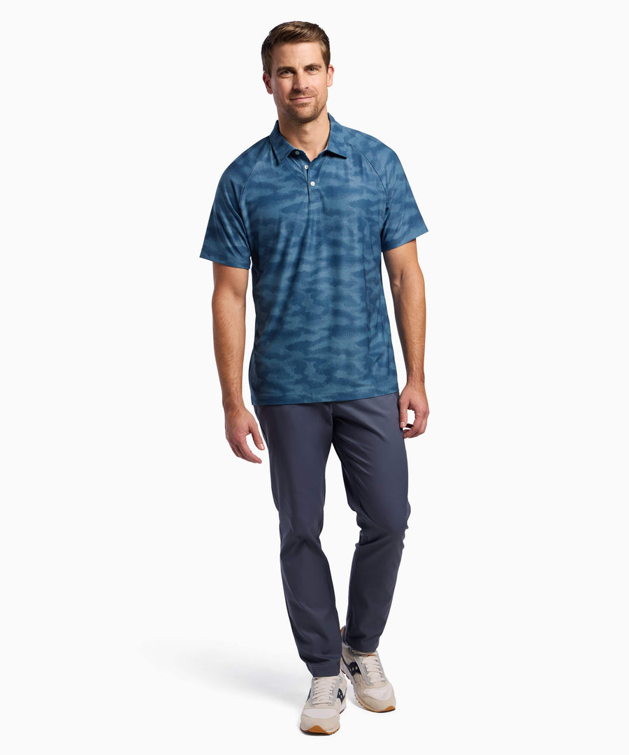 All Fore It Polo | Men's Blue Camo
