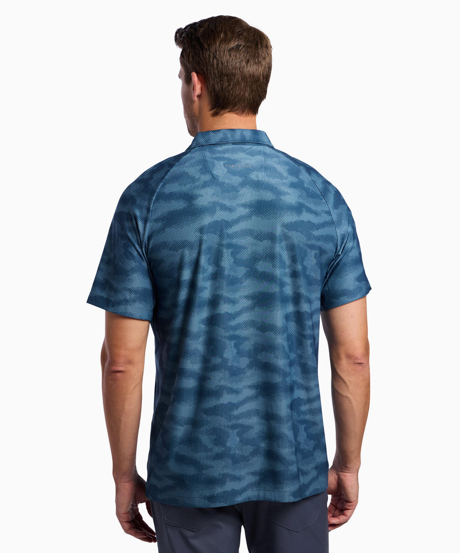All Fore It Polo | Men's Blue Camo