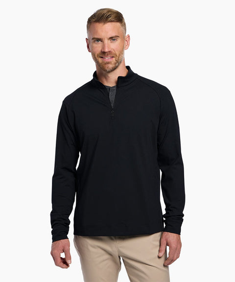 Public Rec Sweatshirts Fourth Quarter Zip | Men's Black Black / S