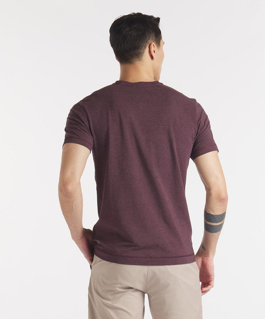 Go-To V | Men's Heather Burgundy