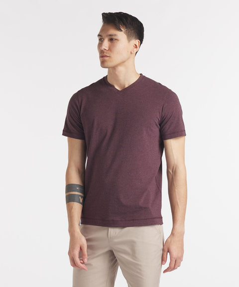 Public Rec T-Shirts Go-To V | Men's Heather Burgundy Heather Burgundy / S