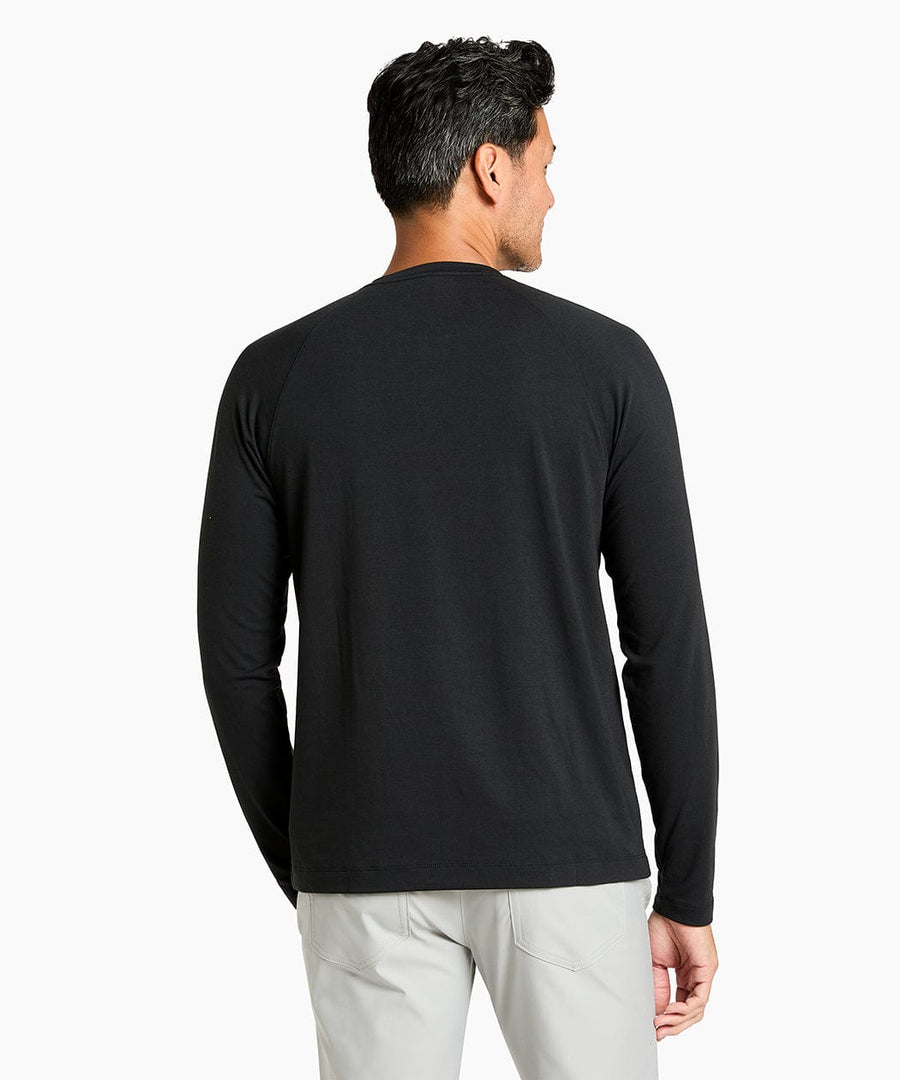 Adapt Long Sleeve Henley | Men's Black