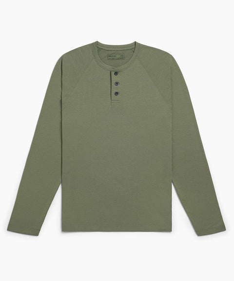 Public Rec Tees Adapt Long Sleeve Henley | Men's Cypress Cypress / S