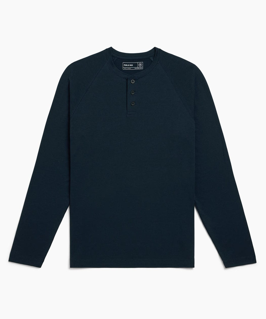 Adapt Long Sleeve Henley | Men's Navy