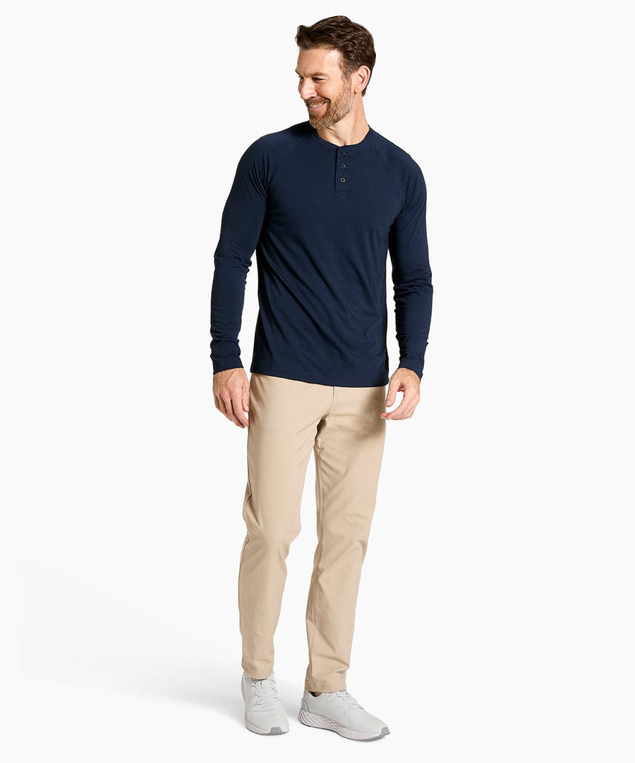Adapt Long Sleeve Henley | Men's Navy