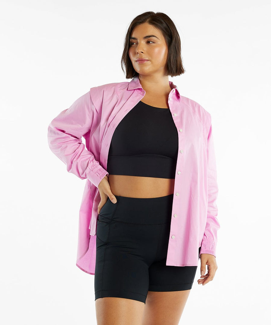 All Buttoned Up Shirt | Women's Pop of Pink