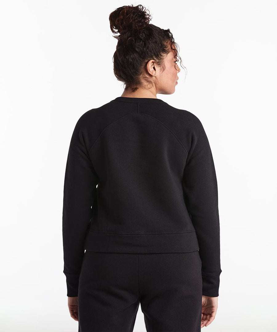 Luxe Fleece Crew | Women's Black