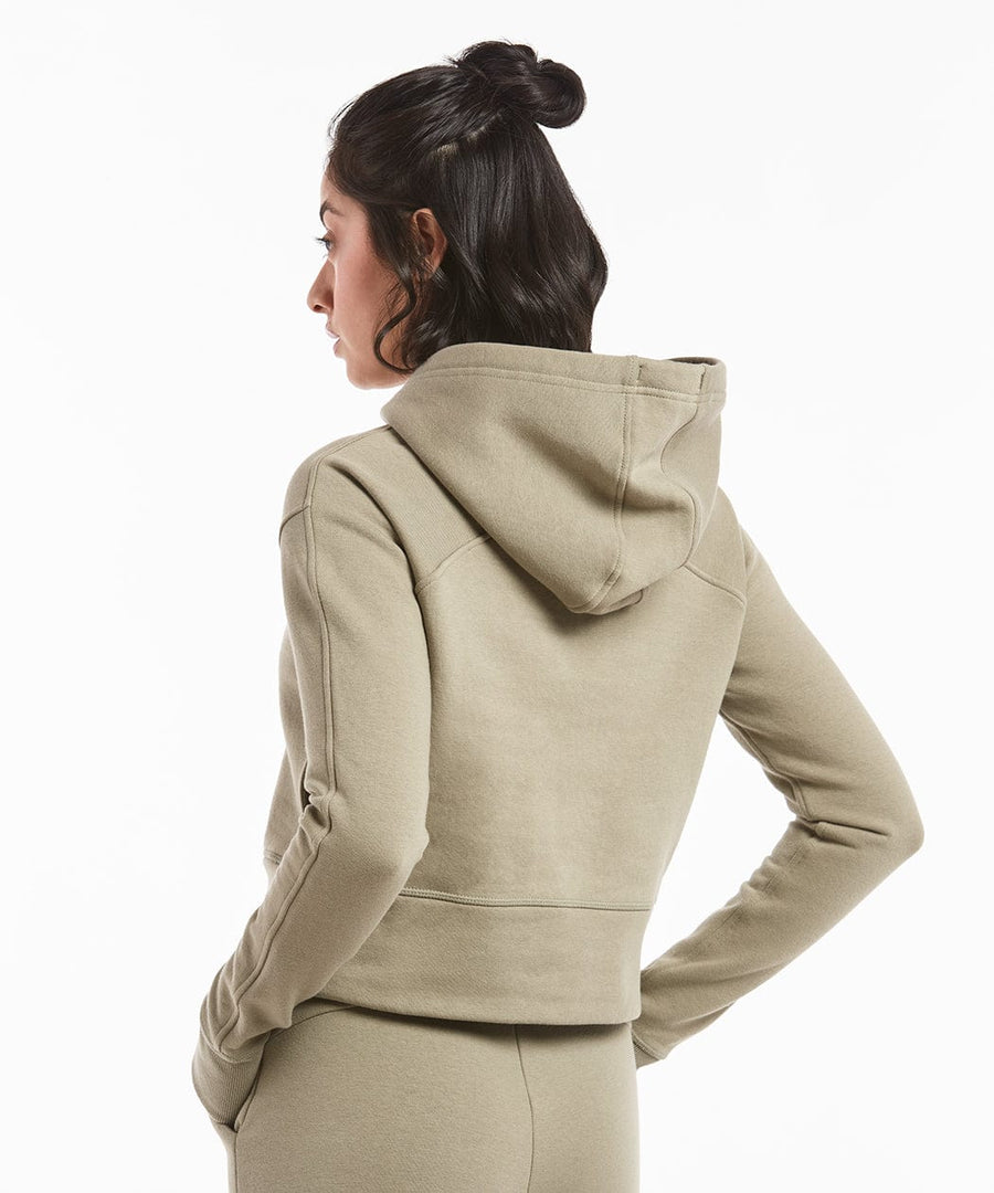 Luxe Fleece Cropped Hoodie | Women's Sage