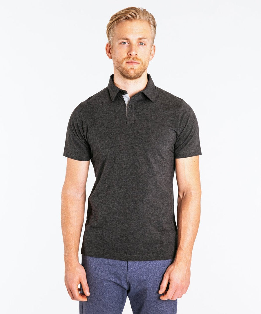 Go-To Polo | Men's Heather Charcoal