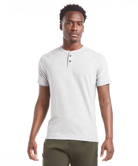 Public Rec Henleys Go-To Short Sleeve Henley | Men's Heather Silver Spoon Heather Silver Spoon / S