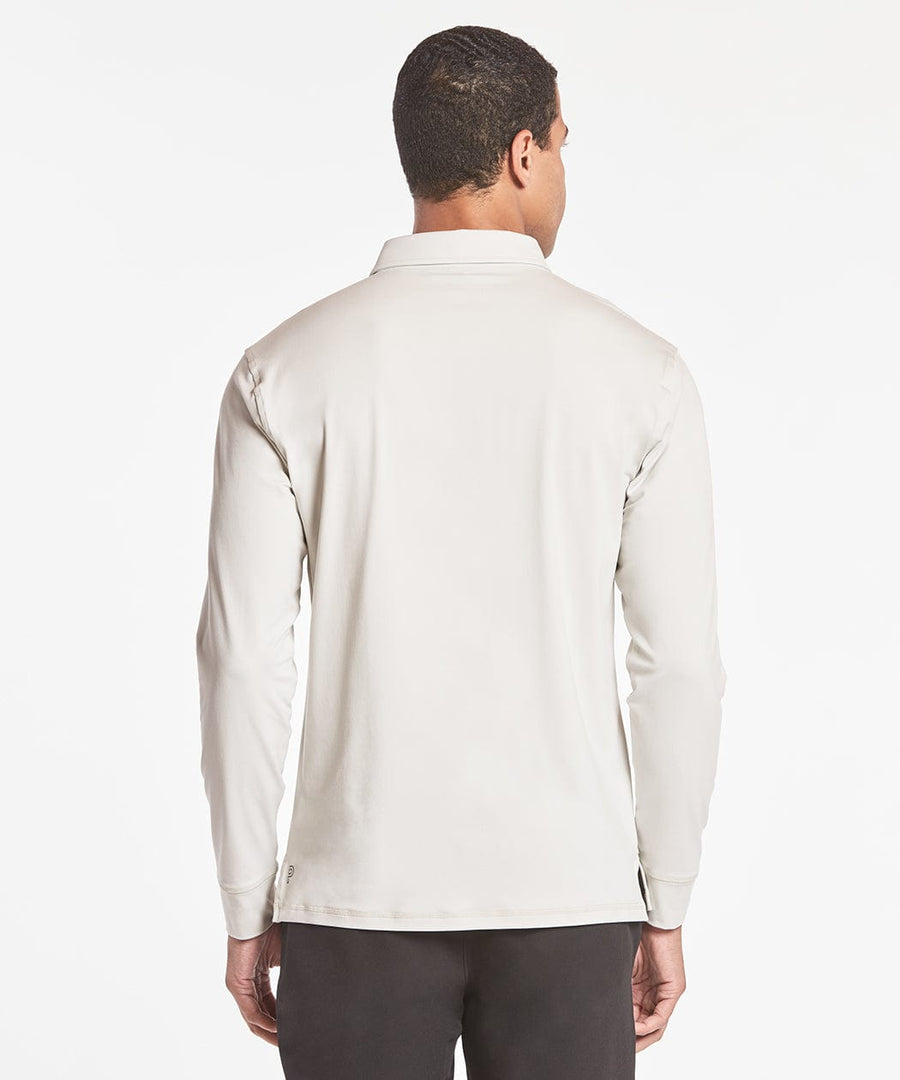 Elevate Long Sleeve Polo | Men's Heather Oat