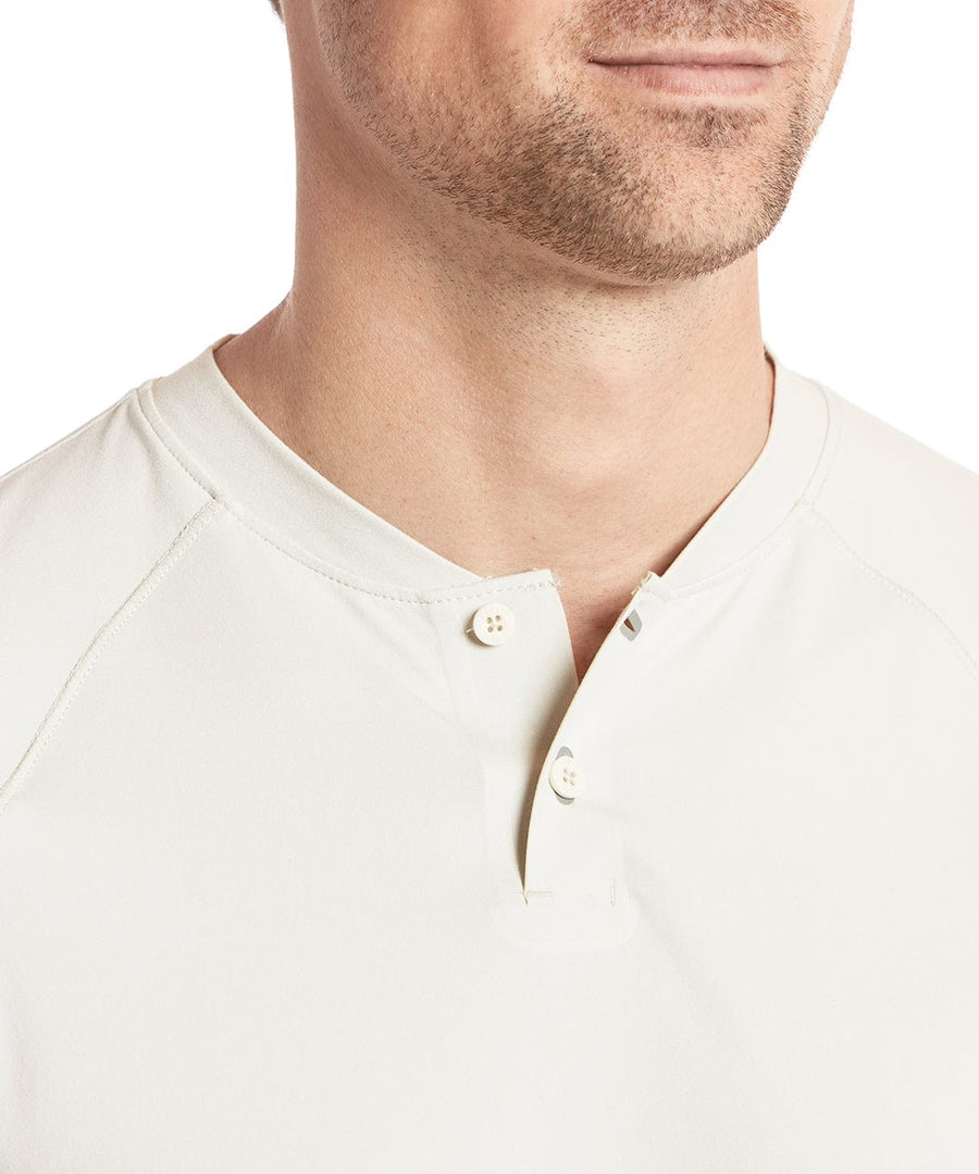 Elevate Mock Neck Polo | Men's Heather Oat