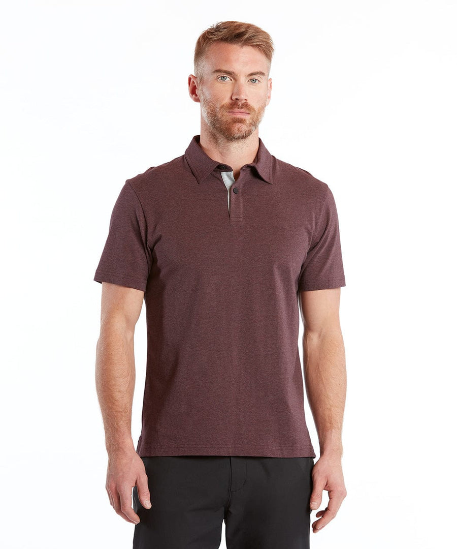 Go-To Polo | Men's Heather Burgundy