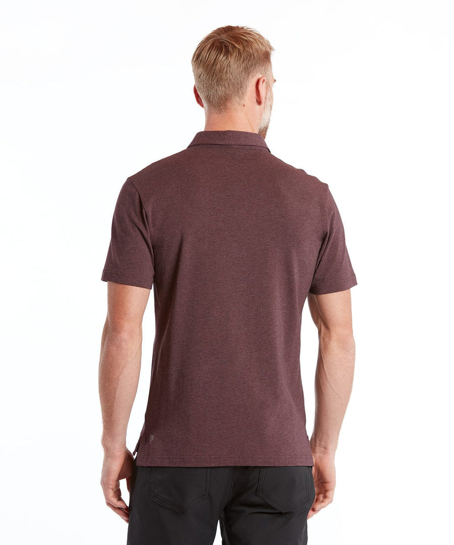 Go-To Polo | Men's Heather Burgundy