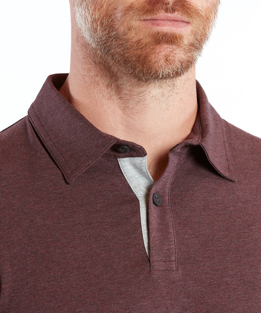 Go-To Polo | Men's Heather Burgundy