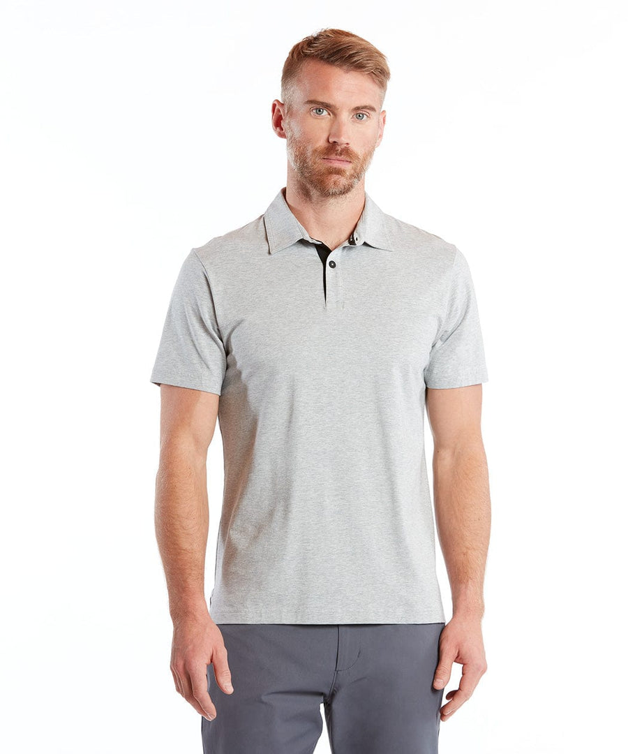 Go-To Polo | Men's Heather Silver Spoon