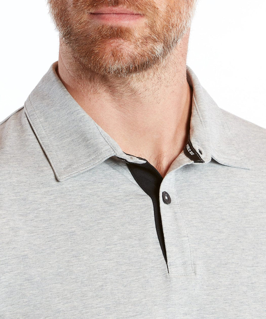 Go-To Polo | Men's Heather Silver Spoon