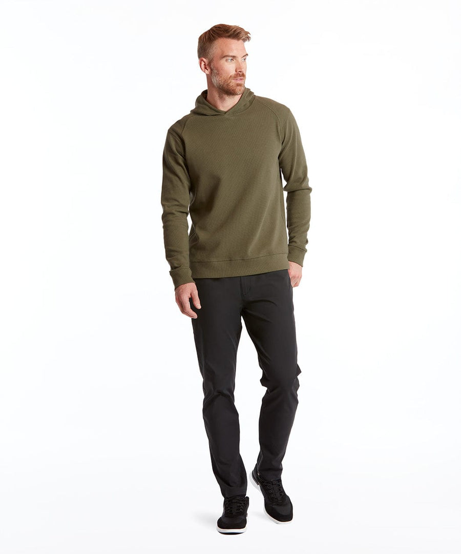 Waffle-Knit Hoodie | Men's Olive