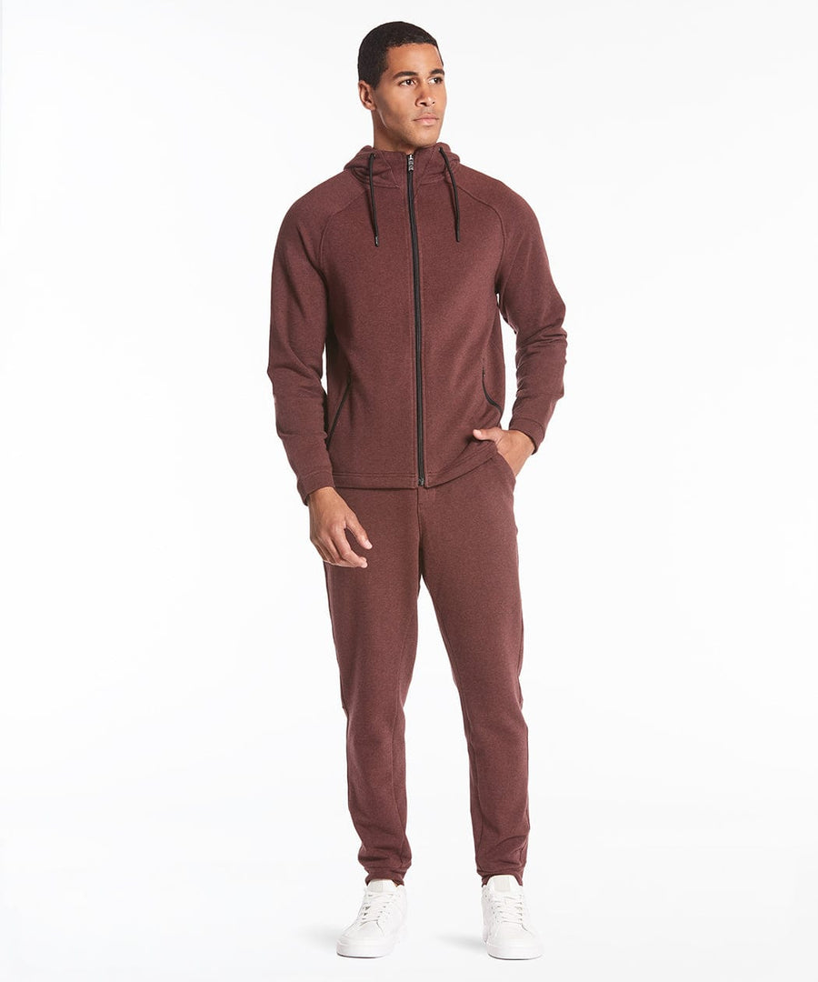 Weekend Full Zip | Men's Heather Maroon