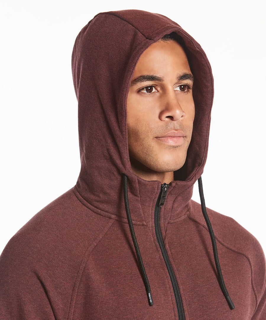 Weekend Full Zip | Men's Heather Maroon