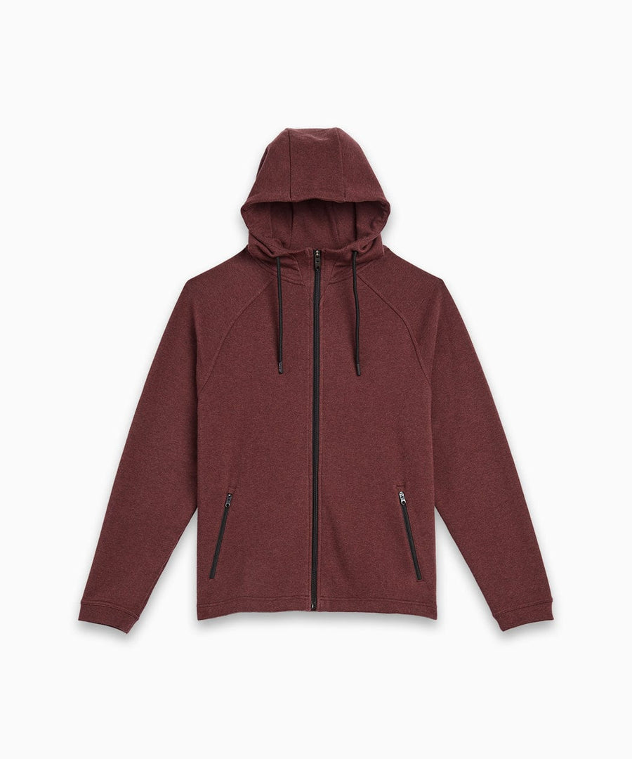 Weekend Full Zip | Men's Heather Maroon