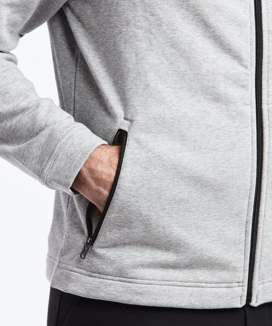 Weekend Full Zip | Men's Heather Silver Spoon