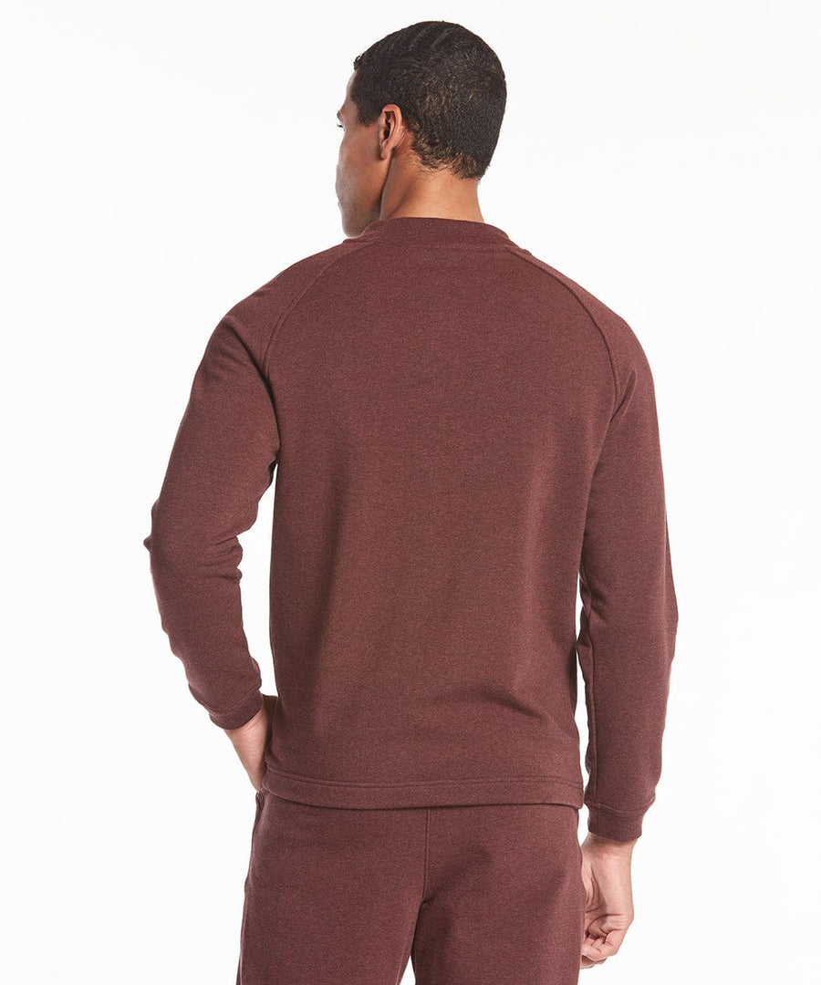 Weekend Half Zip | Men's Heather Maroon