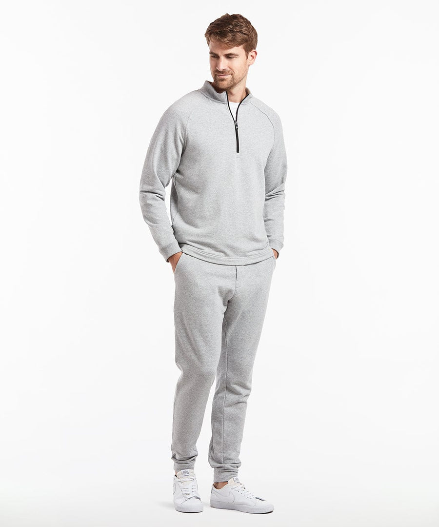 Weekend Half Zip | Men's Heather Silver Spoon