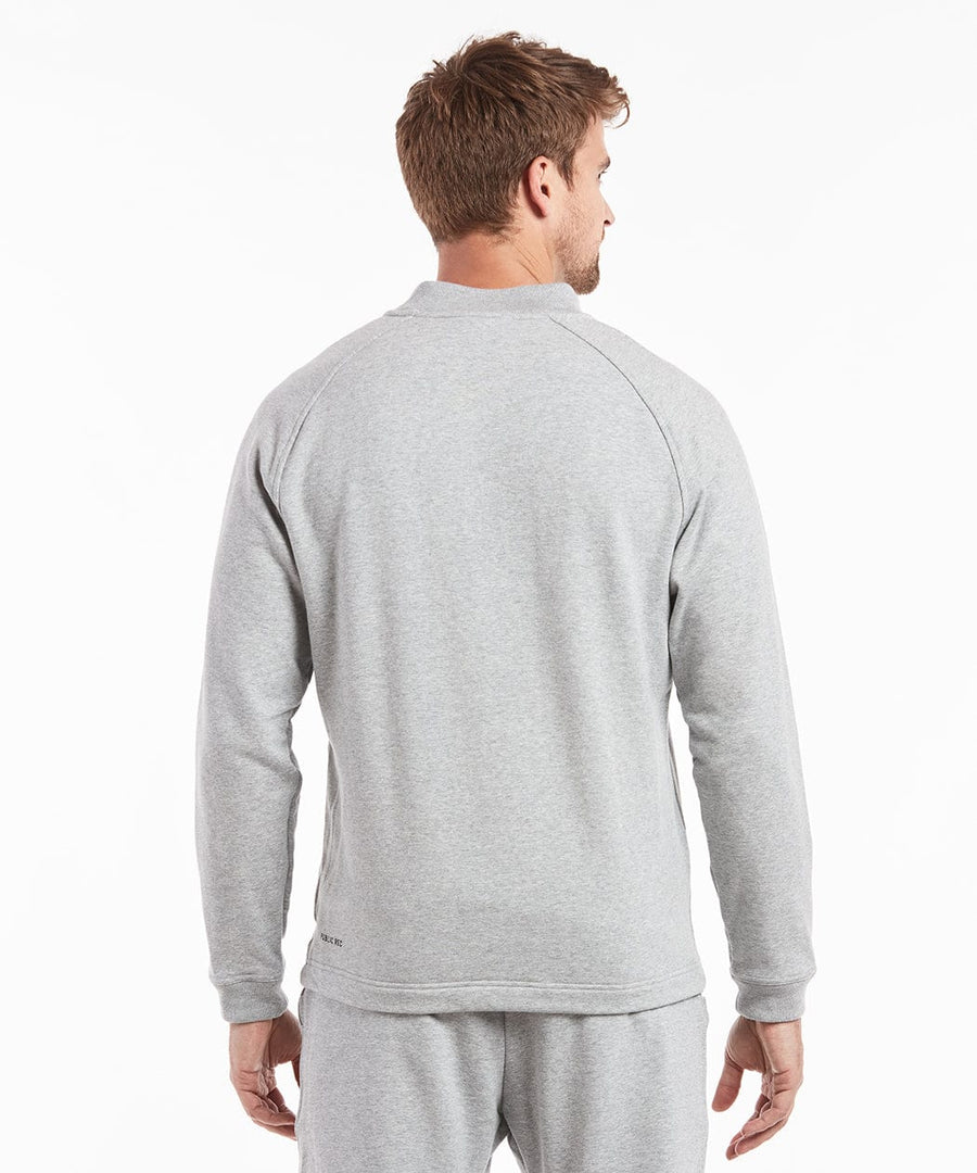 Weekend Half Zip | Men's Heather Silver Spoon