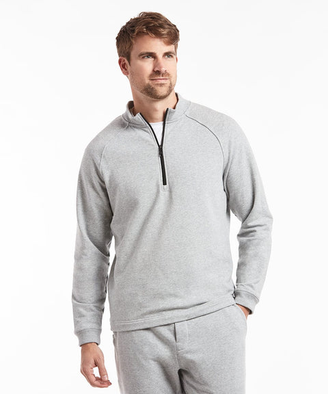 Public Rec Sweatshirts Weekend Half Zip | Men's Heather Silver Spoon Heather Silver Spoon / S