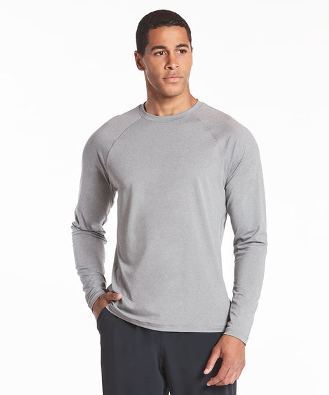 Public Rec T-Shirts Elevate Long Sleeve | Men's Heather Steel Heather Steel / S