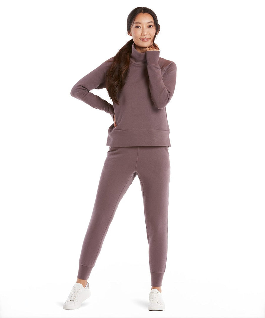 Luxe Fleece Jogger | Women's Smokey Plum