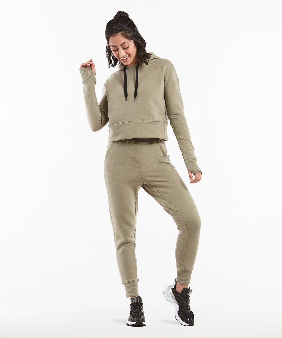 Luxe Fleece Cropped Hoodie | Women's Sage