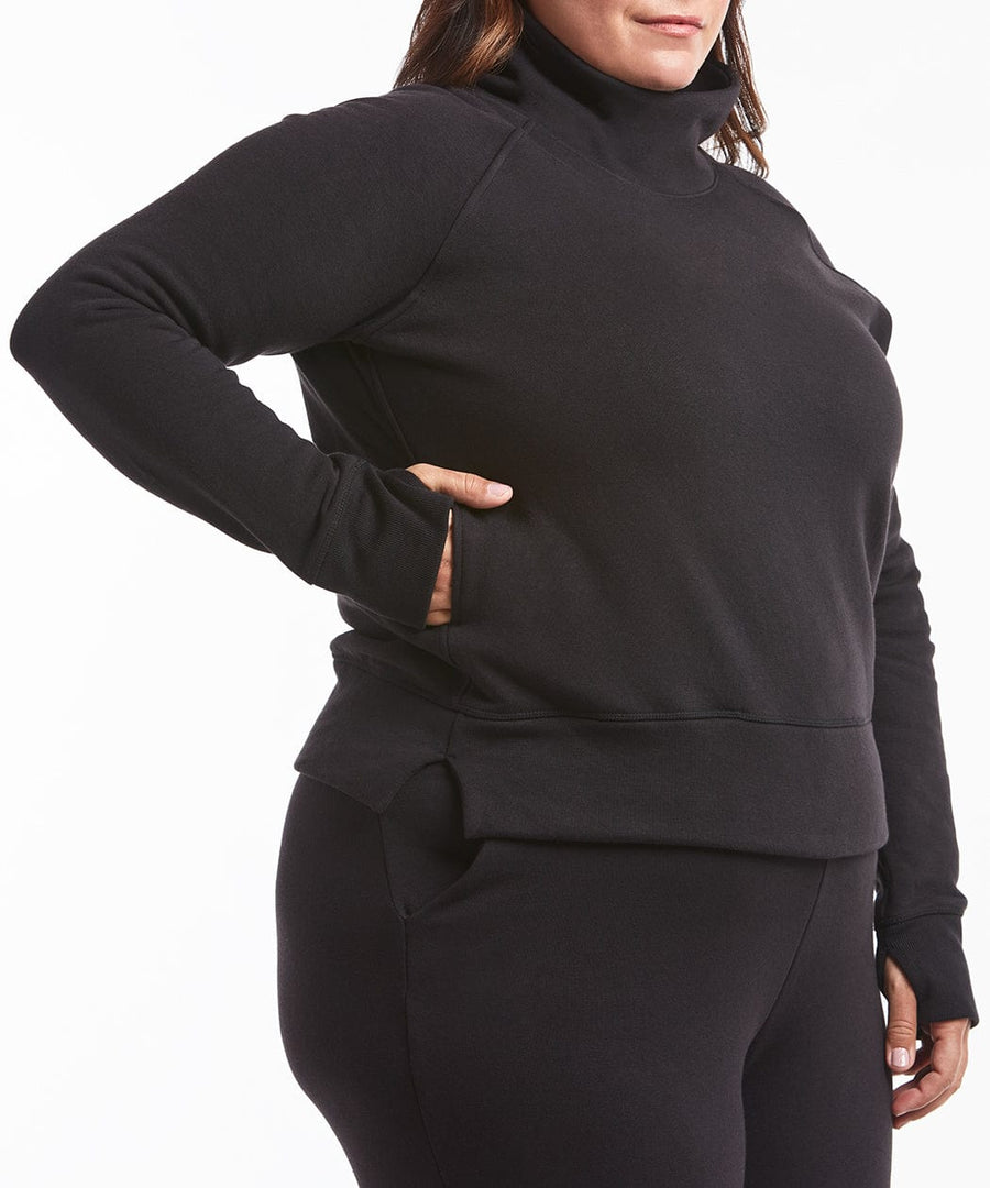 Luxe Fleece Pullover | Women's Black